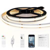 1 meter helder wit led strip cob met 504 leds per meter - complete set - thumbnail