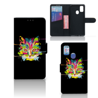 Samsung Galaxy M21 | M30s Leuk Hoesje Cat Color