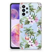 Samsung Galaxy A23 TPU Hoesje Flamingo Palms