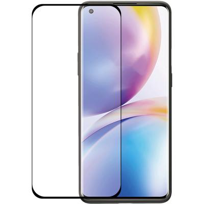 Azuri Curved Tempered Glass OnePlus 8 Pro Screenprotector Rinox Armor Zwart