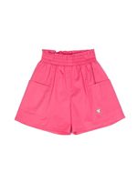 Monnalisa short ample à breloque logo - Rose