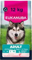 Eukanuba Hondenvoer Droog met zalm & gerst voor grote rassen – premium droogvoer voor volwassen honden, 12 kg
