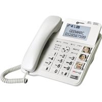 Geemarc CL595 Vaste seniorentelefoon Antwoordapparaat, Handsfree, Optisch belsignaal, Compatibel voor hoorapparatuur, Incl. noodoproep, Met basis - thumbnail