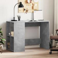 Bureau 102x50x75 cm bewerkt hout betongrijs