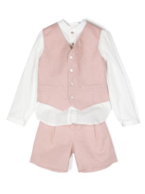 Mimilù costume trois pièces en lin - Blanc