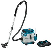 Makita DVC866LTX1 Accu Stofzuiger | 2 x 18V | 2 x 5,0 Ah accu + duo snellader | In doos - DVC866LTX1