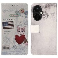 Glam Series OnePlus Nord CE 3 Lite/N30 Portemonnee Hoesje - Kat - thumbnail