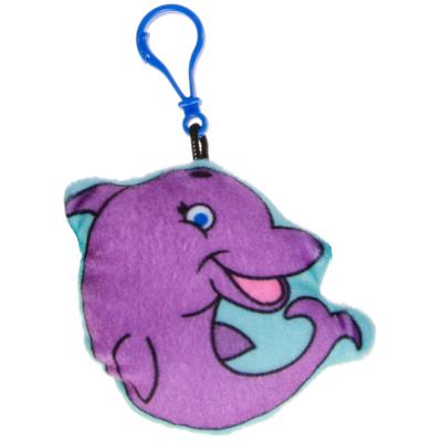Lg-imports Sleutelhanger Dolfijn Junior 6 Cm Pluche Paars
