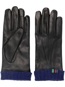 PS Paul Smith gants à logo brodé - Noir