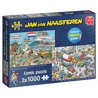 Jan van Haasteren Traffic Chaos & By Air Land and Sea 2x1000pcs - thumbnail