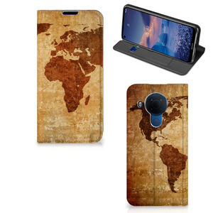 Nokia 5.4 Book Cover Wereldkaart