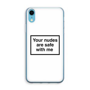 Safe with me: iPhone XR Transparant Hoesje