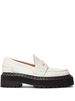 Proenza Schouler mocassins en cuir à plateforme - Blanc - thumbnail