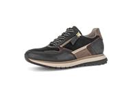 Gabor Low-Top sneakers voor dames, lage schoenen, comfortabel extra breed (H), zwart whisky 67, 40 EU Breed