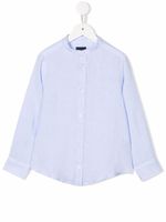 Fay Kids chemise cintrée à boutonnière - Bleu