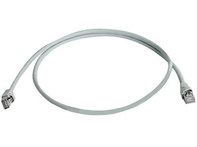 Telegärtner L00006D0078 RJ45 Netwerkkabel, patchkabel CAT 5e F/UTP 15.00 m Grijs Vlambestendig, Snagless 15 m