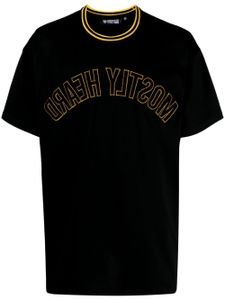 Mostly Heard Rarely Seen Varsity logo-embroidered cotton T-shirt - Noir