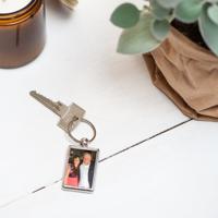 Dubbelzijdige sleutelhanger met foto - Vaderdag