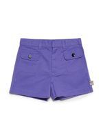 Nº21 Kids short en coton à patch logo - Violet - thumbnail