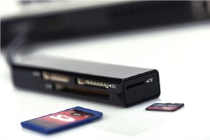 ednet 85241 Externe geheugenkaartlezer USB 2.0 Zwart