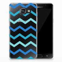 Samsung Galaxy A3 2016 TPU bumper Zigzag Blauw