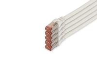 DIGITUS LAN kabel Cat 6 - 10m - 5 stuks - RJ45 netwerkkabel - S/FTP afgeschermd - Compatibel met Cat 6A & Cat 7 - Wit
