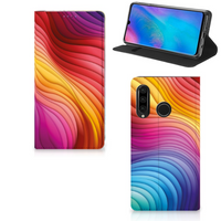 Stand Case voor Huawei P30 Lite New Edition Regenboog