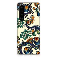 Siliconen Hoesje Sony Xperia 1 III Barok Flower