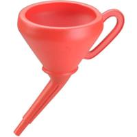 hünersdorff 955200 universele rechter 205 mm met handvat, spatbescherming & zeef, rood, HD-PE, made in Germany