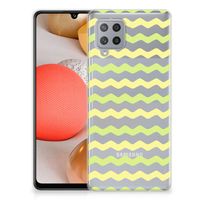 Samsung Galaxy A42 TPU bumper Waves Yellow - thumbnail