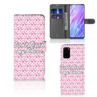 Samsung Galaxy S20 Plus Portemonnee Hoesje Flowers Pink DTMP - thumbnail