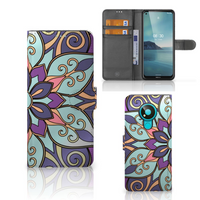 Nokia 3.4 Hoesje Purple Flower