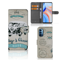 OPPO Reno 4 Pro 5G Telefoonhoesje met foto Retro VW Bus