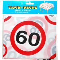 Tafelkleed 60 jaar verkeersbord