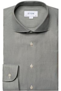 ETON Slim Fit Overhemd groen, Melange