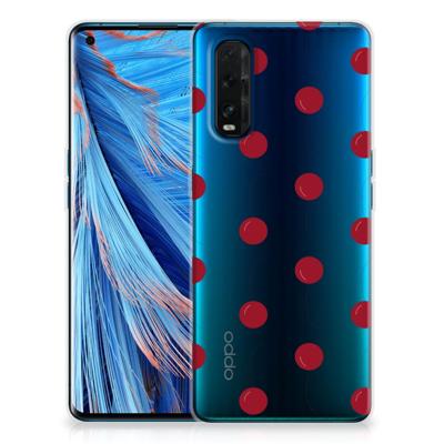 OPPO Find X2 Siliconen Case Cherries