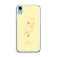 No rain no flowers: iPhone XR Transparant Hoesje - thumbnail