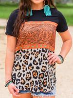 Casual Bemanning Nek Verschuiving t-shirt