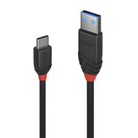 LINDY 36914 0,15 m USB 3.1 type C naar A-kabel, Black Line