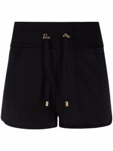 Balmain short à logo imprimé - Noir