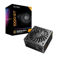 EVGA SuperNOVA 1000 GT Power Supply PC, 80 Plus Gold 1000 W, volledig modulair, Eco-modus met FDB-ventilator, 10 jaar garantie, incl. Power On Self Tester
