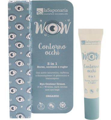 La Saponaria La Saponaria Oogcontourcreme 3-in-1 Bio (15ml)