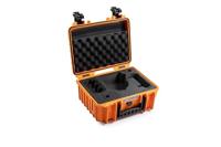 B&W International B&W transportkoffer voor drone DJI Flip Fly More Combo - 3000 (PP.117) oranje - waterdicht volgens IP67-certificering, stofdicht, onbreekbaar en onverwoestbaar, oranje, 37 x 30 x 17
