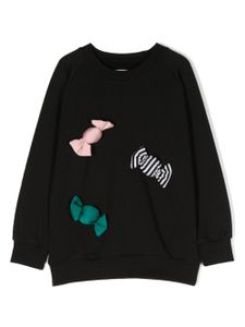 WAUW CAPOW by BANGBANG sweat en coton biologique à détail appliqué - Noir