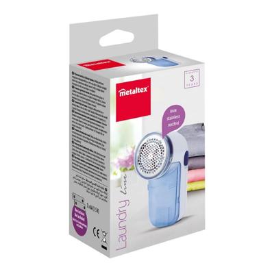 Metaltex elektrische pluizenverwijderaar blauw/wit