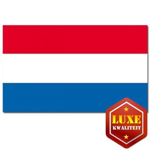 Grote buiten Nederlandse vlag