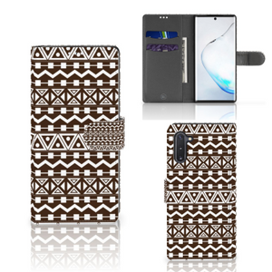 Samsung Galaxy Note 10 Telefoon Hoesje Aztec Brown