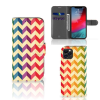 Apple iPhone 11 Pro Telefoon Hoesje Zigzag Multi Color - thumbnail