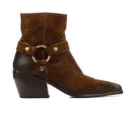 Elena Iachi Dames Enkellaarsjes in Suede (Bruin)