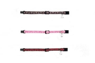 Beeztees mystic - kittenhalsband - nylon - bruin - 23x0,8x0,2 cm